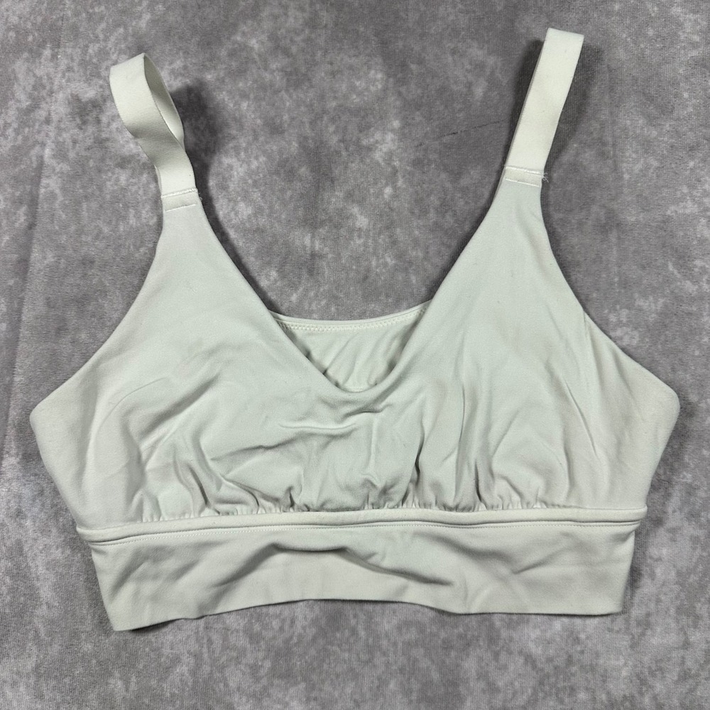 OFFLINE By Aerie Real Me Stretch Support Sports Bra White Size M Athleisure